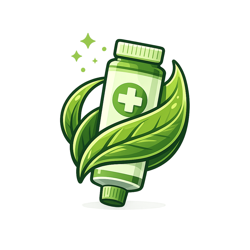 Ayurvedic herbal ointment tube icon