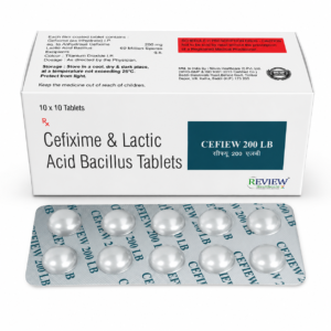 Cefiew 200 LB Cefixime 200 mg & Lactic Acid Bacillus Tablets by Review Healthcare