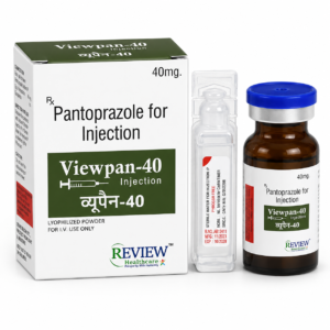 Viewpan-40 Pantoprazole for Injection 40 mg with Sterile Water for Injection by Review Healthcare