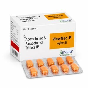 ViewNac-P Aceclofenac 100 mg and Paracetamol 325 mg Tablets IP for pain and inflammation relief